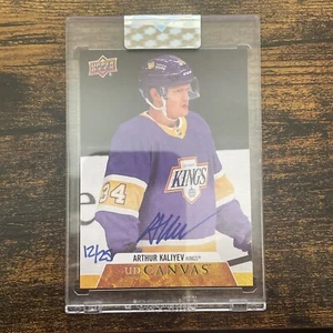 20-21 UD CLEAR CUT CANVAS ARTHUR KALIYEV BLUE  AUTO #CS-KA 12/25 MINT - Picture 1 of 3