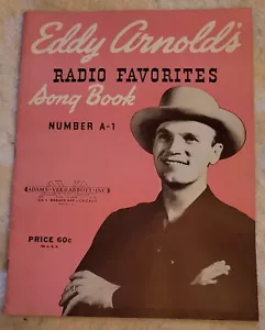 Eddy Arnold Radio Favorites Piano Songbook Number A-1 Vintage Sheet Music 1946 - Picture 1 of 2
