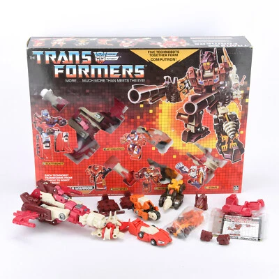 Transformers G1 Technobots Computron All 5 Transforming Figures Set Toy Reissue - Image 1 of 4