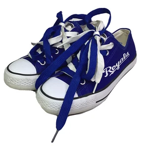 KC Kansas City Royals Womens Sneakers MLB Baseball Club Double Lace Size 6.5 - Picture 1 of 9