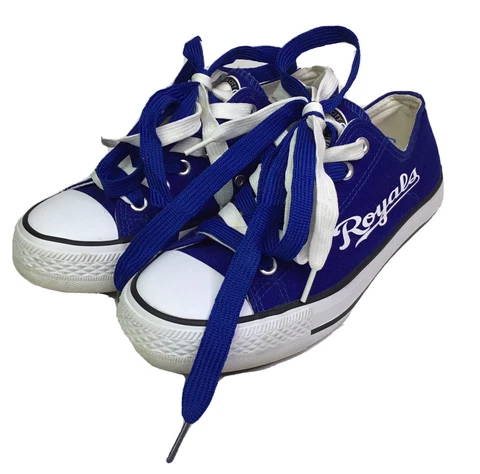 KC Kansas City Royals Womens Sneakers MLB Baseball Club Double Lace Size 6.5 Cover