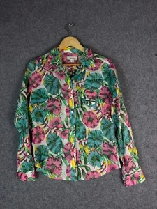 Country Road Shirt Womens Medium Multicolour Floral Long Sleeve Button Up Cotton - Picture 1 of 9