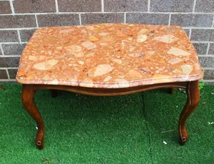 French Marble Top Coffee Table , Local Pick Up 3134 - Picture 1 of 5