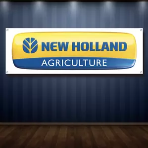 New Holland 1' X 3' Garage Banner, 13oz Vinyl - FREE SHIPPING Dealership NEW - Foto 1 di 6