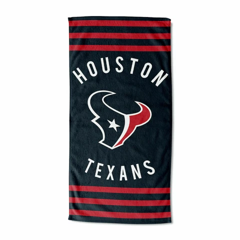NEW Houston Texans Football Team Licensed Stripes Beach Towel 30'' x 60'' Cover