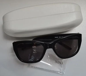 NEW Nina Ricci France Sunglasses NR3253 CO1 Black - Picture 1 of 5