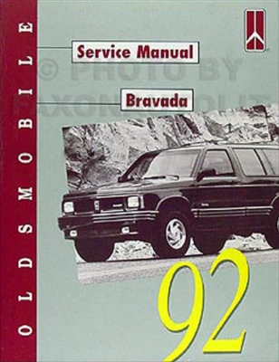 1992 Oldsmobile Bravada Riparazione Negozio Manuale 92 Olds Originale OEM - Immagine 1 di 2