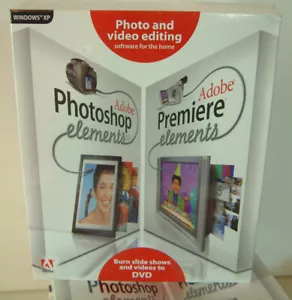 Adobe Photoshop Elements 3.0 + Premier Elements for Windows Retail Version Boxed - Picture 1 of 3