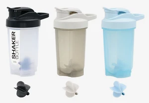 1x Protein Shaker 500ml Supplement Drink Blender Mixer Bottle with Mixing Ball - Picture 1 of 4