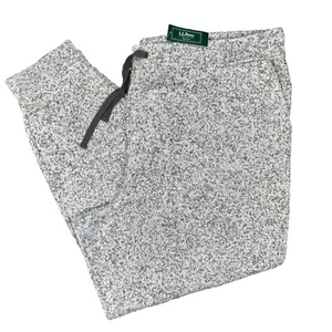 Neu mit Etikett LL Bean leichte Pullover-Fleecehose meliert grau Damen Übergröße 3XL - Bild 1 von 6