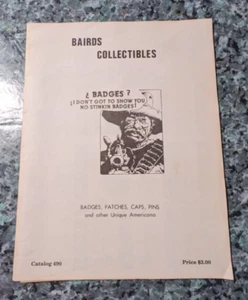 Bairds collectables Catalog 1990 Police Law Enforcement Patches Badges Pins AA9V - Picture 1 of 3