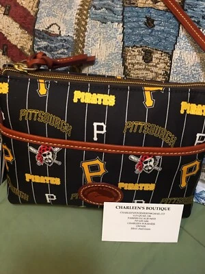 Bandolera Dooney And Bourke Nylon Piratas Pittsburg Jengibre Nueva con Etiquetas Foto 1 de 4