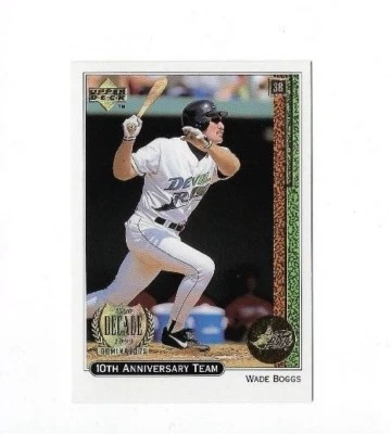 1999 UPPER DECK WADE BOGGS 10TH ANNIVERSARY TEAM INSERT #X15 UD HOF HALL FAME - Image 1 of 2