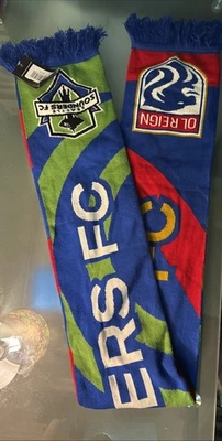Seattle Sounders FC MLS OL Reign Neck Scarf Reversible Ruffneck NEW WITH TAGS - Image 1 of 4