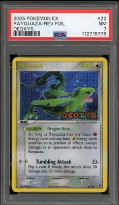Pokemon Rayquaza EX Deoxys Reverse Holo Rare #22 PSA 7 - Image 1 of 2