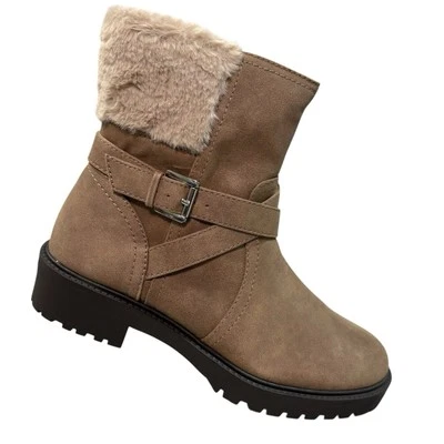 DV by Dolce Vita Oaklyn Boot Women 10 Faux Leather & Faux Fur Stitchfix Comfort - Image 1 of 4