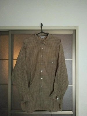 Camisa de vestir vintage MONSIEUR NICOLE seda poliéster cuadros M Foto 1 de 3