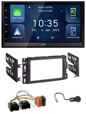 JVC DAB Bluetooth MP3 USB 2DIN Autoradio für Chevrolet Equinox Impala Monte Carl - Bild 1 von 4