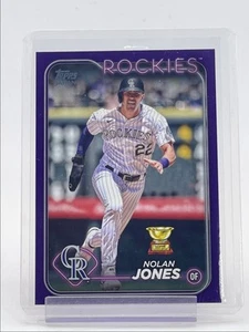 NOLAN JONES 2024 TOPPS JAPAN EDITION GOLD CUP PURPLE /50 Q4420 - Picture 1 of 2