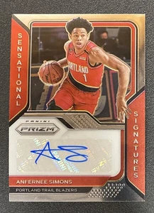 2020-21 Panini Prizm Anfernee Simons Sensational Signatures Auto Blazers - Picture 1 of 2