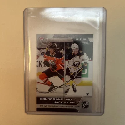 2019 -20 Topps Now Stickers Connor McDavid & Jack Eichel # 86 - Image 1 of 2