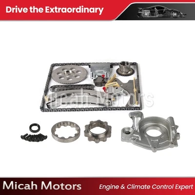 Fit 02-07 Chevrolet Colorado GMC Canyon Envoy Isuzu Timing Chain Kit w/ Oil Pump - Image 1 of 4