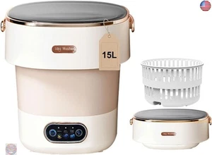 Portable Washing Machine,Mini Washer 15L Upgraded With Spin Basket,Small - Picture 1 of 7