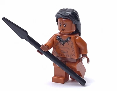 Lego Indiana Jones Minifigure Ugha Warrior w/Hair iaj015 7627 - Image 1 of 3
