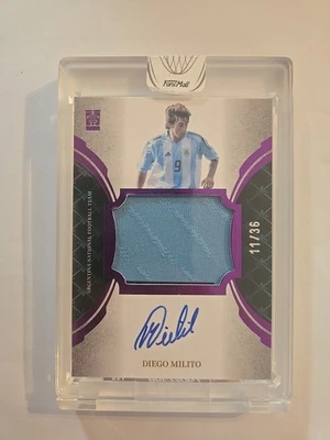 Memorabilia autógrafo Diego Milito #'d/36. Delantero argentino. Tarjeta/estuche grueso. Foto 1 de 4