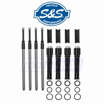 S&S Cycle Quickee Pushrod and Cover Kit for 1999-2006 Harley Davidson tk Foto 1 de 4