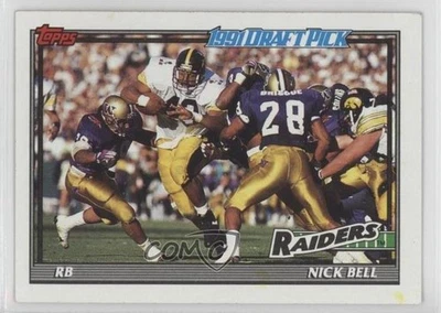 1991 Topps Nick Bell #107 Rookie RC - Image 1 of 2