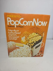 NUOVO Vintage Presto PopCorn Now Modello 04810 Corn Popper Vecchio Stock 1981 - Foto 1 di 3