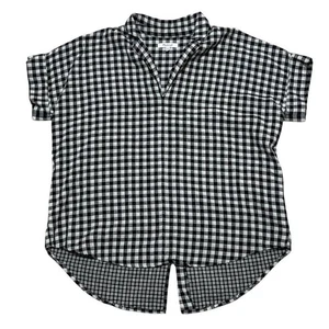 Madewell Women's Black Gingham Shirt Size S Casual - Picture 1 of 4