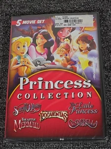 Princess Collection 5 Movie Set (DVD) Snow White, Pocahontas, Cinderella - Picture 1 of 2