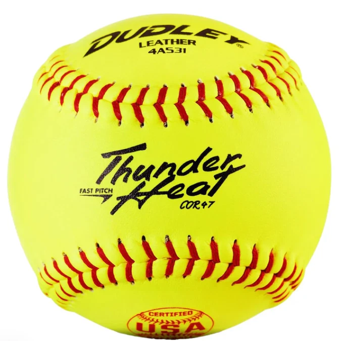 Dudley 11" EE. UU./ASA Thunder Heat Cuero Fastpitch Softballs - 4A-531, Docena Foto 1 de 1