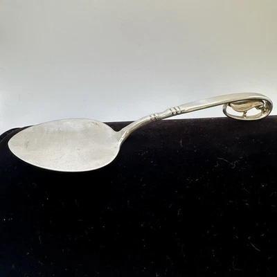 Karl F Leinonen Sterling pieza para servir pastel pastel huevo? Flor sin monograma plata Foto 1 de 4