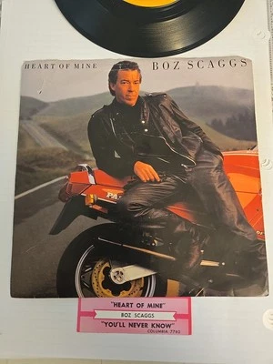 BOZ SCAGGS Heart of Mine / You'll Never Know 45 7" Vinyl W/ Jukebox Strip 1988 - Image 1 of 4
