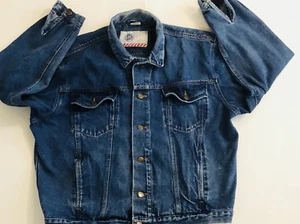 Vintage Denim Trucker Jeansjacke Größe Large 100% Baumwolle Ironwood Trading Co - Bild 1 von 5
