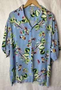DISNEY Store XL Button Down Shirt Men's/Women Hawaiian Mickey Minnie Donald NWOT - Picture 1 of 5