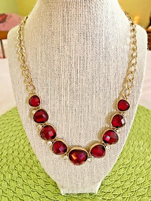 Ожерелье с красным камнем Jones New York - шикарное - Изображение 1 из 4