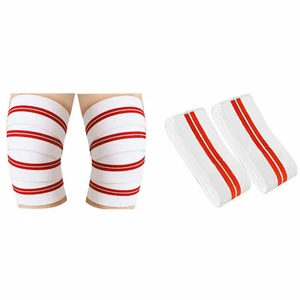 Knee Support Fist Strap Brace Leg Gym Training Weight Lifting Bandage Wrap 1503 - Picture 1 of 2