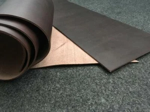 Lederstück / Büffel / Bastelleder / Wunschgröße Dunkelbraun echtleder 2-2,5 mm - Bild 1 von 1