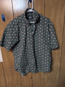 Dockers Classic Fit Button Down Mens Casual Shirt Floral Print Size XL. - Picture 1 of 4
