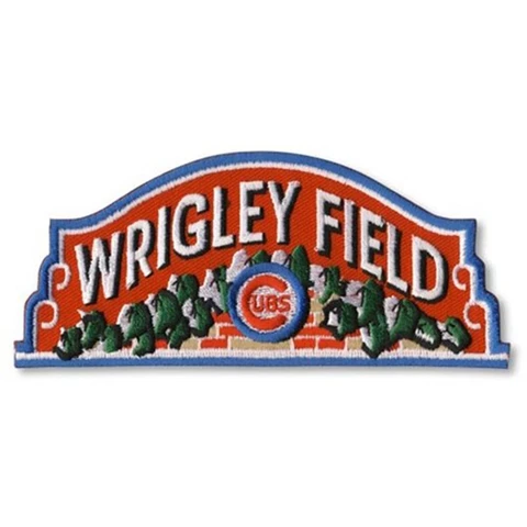 Wrigley Field Home Of The Chicago Cubs Stadium Patch Jersey Baseball MLB Logo Cover