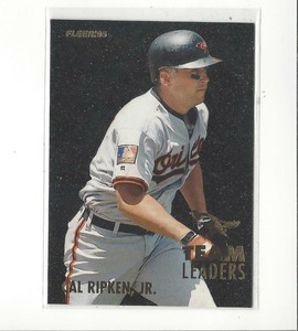 1995 Fleer Team Leaders #1 Cal Ripken/Mike Mussina Orioles