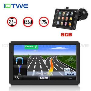 IOTWE 7" Zoll LKW PKW KFZ TRUCK GPS Navi Navigationsgerät 2D 3D DE Europa Karten - Bild 1 von 15