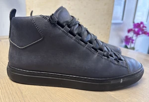 Balenciaga Self Ex Arena High Top Navy Leather Trainers - Ref 50776-1-A - Bild 1 von 9