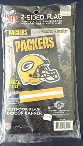 New Green Bay Packers Banner Flag Premium Embroidered Applique 44" x 28"- AA100 - Picture 1 of 4