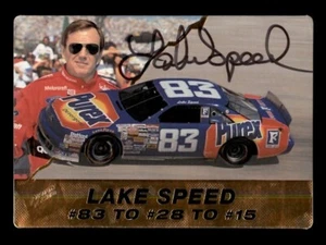 SIGNED 1994 ACTION PACKED #57 LAKE SPEED AUTOGRAPH NASCAR - Picture 1 of 2