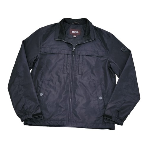 Giacca Michael Kors poliestere nera uomo media foderata tasche maniche lunghe nuova senza etichette